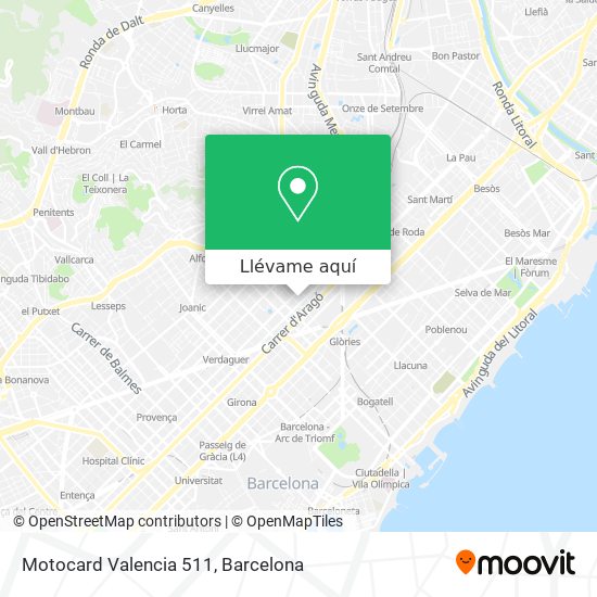 Mapa Motocard Valencia 511