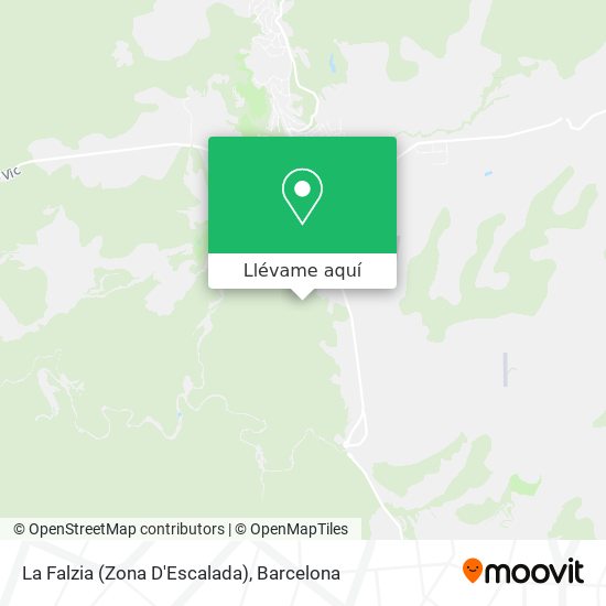 Mapa La Falzia (Zona D'Escalada)