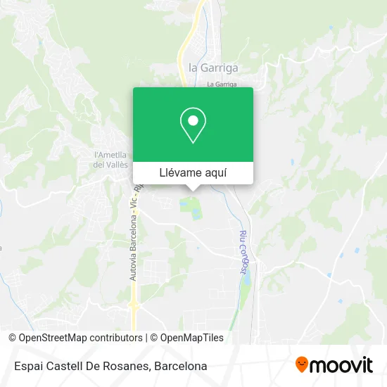 Mapa Espai Castell De Rosanes