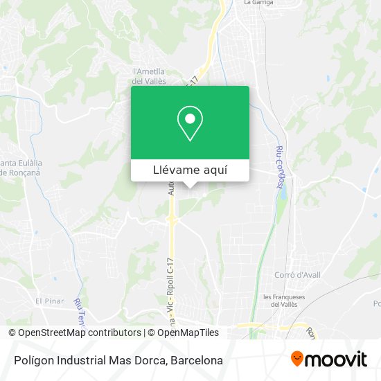 Mapa Polígon Industrial Mas Dorca
