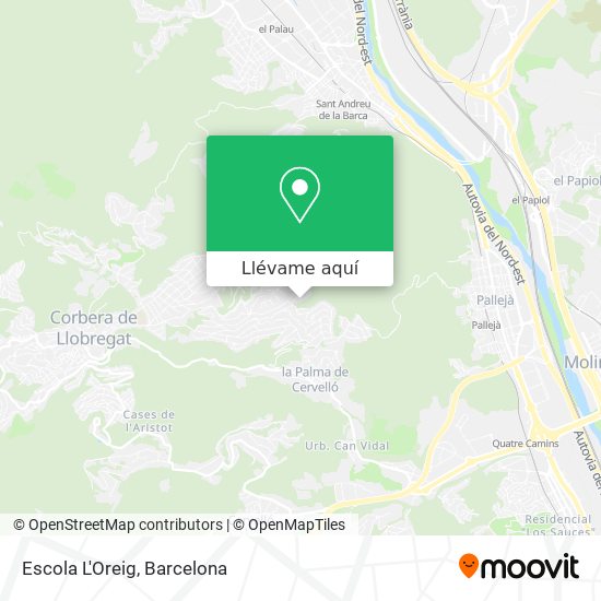 Mapa Escola L'Oreig