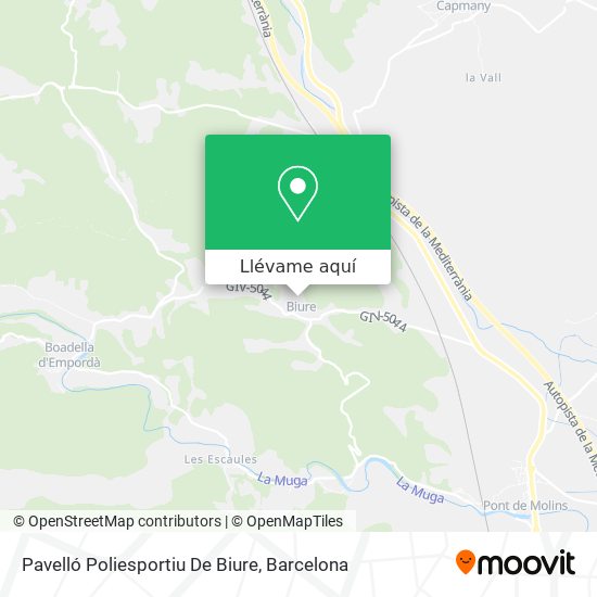 Mapa Pavelló Poliesportiu De Biure