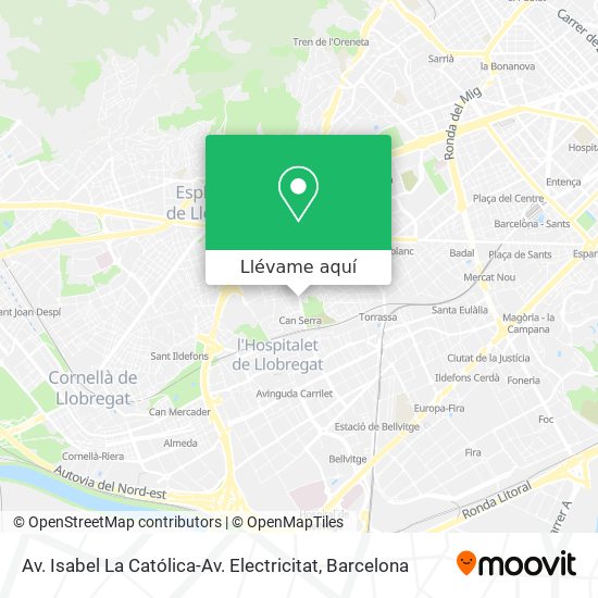 Mapa Av. Isabel La Católica-Av. Electricitat