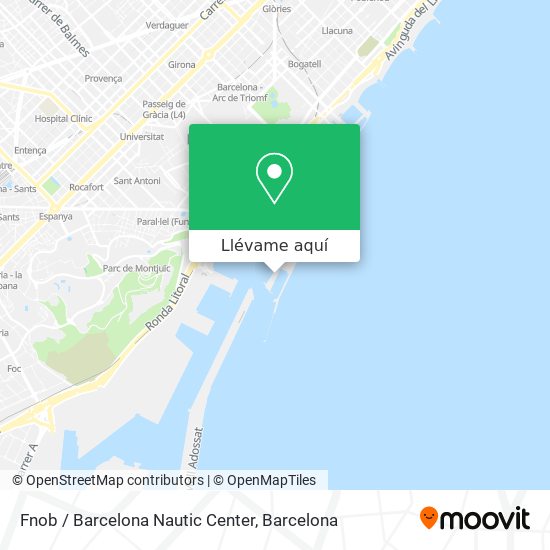 Mapa Fnob / Barcelona Nautic Center
