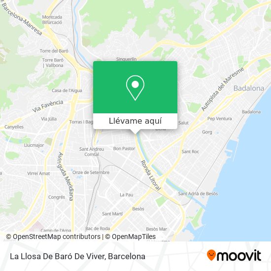 Mapa La Llosa De Baró De Viver