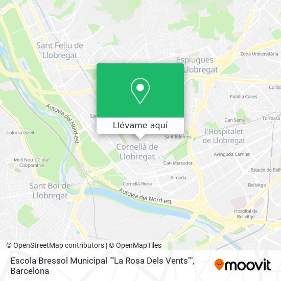 Mapa Escola Bressol Municipal ""La Rosa Dels Vents""