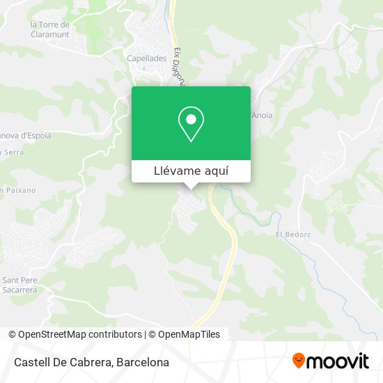 Mapa Castell De Cabrera