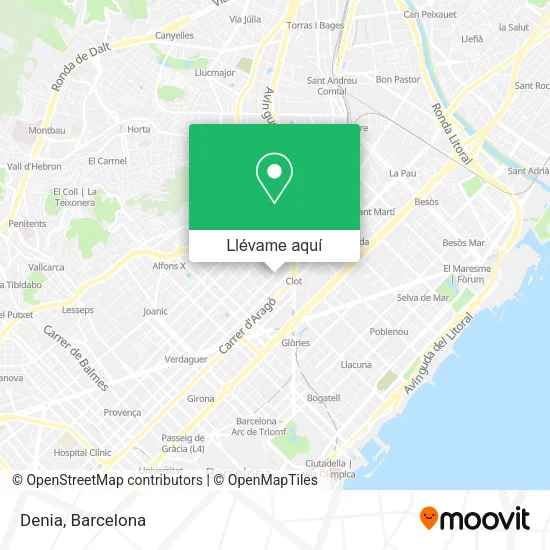 Mapa Denia