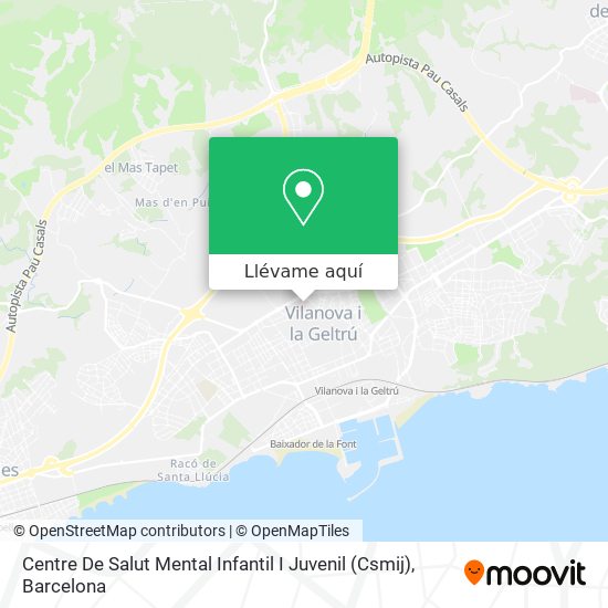 Mapa Centre De Salut Mental Infantil I Juvenil (Csmij)