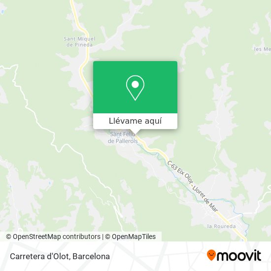Mapa Carretera d'Olot