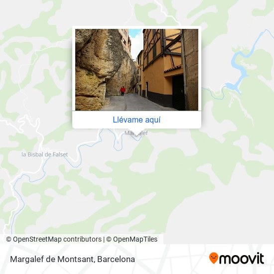 Mapa Margalef de Montsant