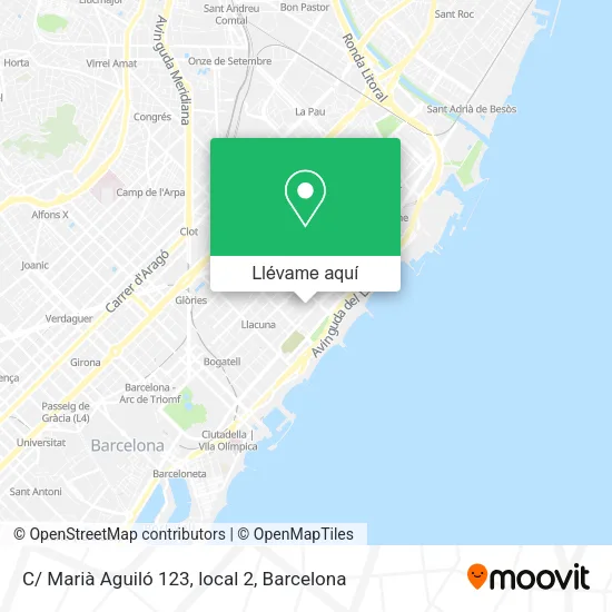 Mapa C/ Marià Aguiló 123, local 2