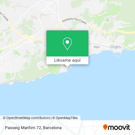 Mapa Passeig Marítim 72