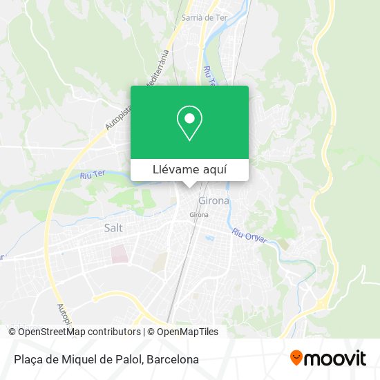 Mapa Plaça de Miquel de Palol