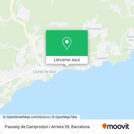 Mapa Passeig de Camprodon i Arrieta 39