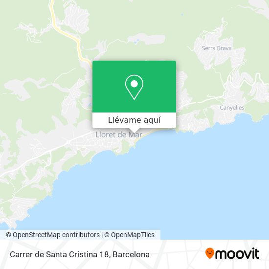 Mapa Carrer de Santa Cristina 18