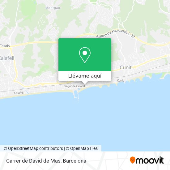 Mapa Carrer de David de Mas