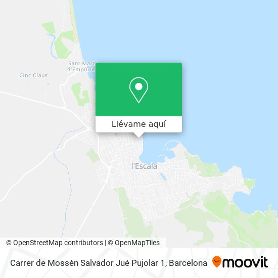 Mapa Carrer de Mossèn Salvador Jué Pujolar 1