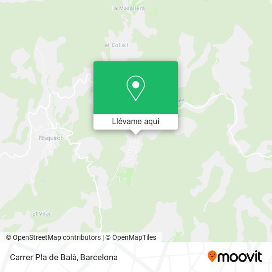 Mapa Carrer Pla de Balà