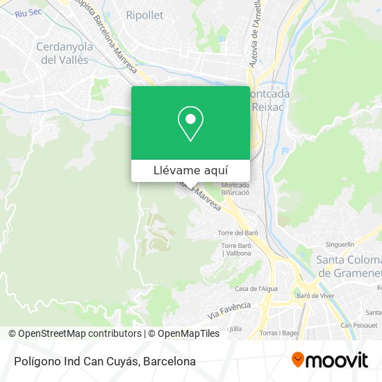 Mapa Polígono Ind Can Cuyás