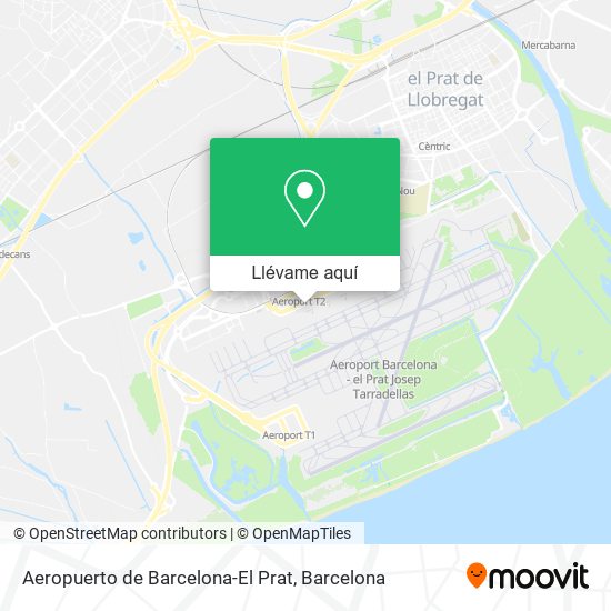 Mapa Aeropuerto de Barcelona-El Prat