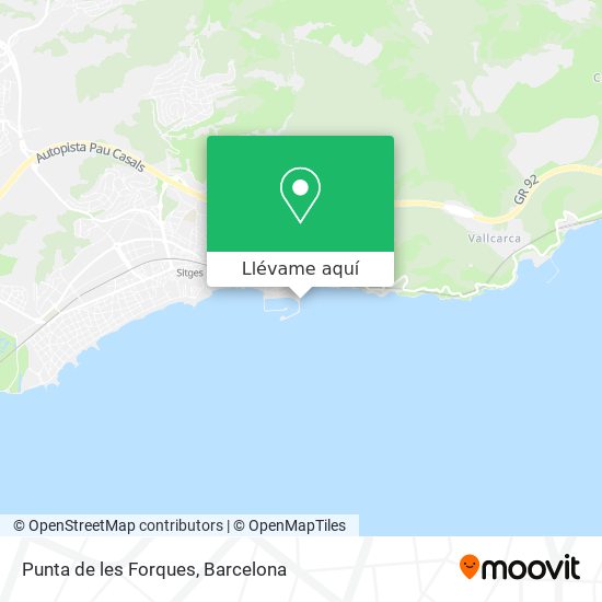 Mapa Punta de les Forques