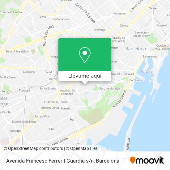 Mapa Avenida Francesc Ferrer I Guardia s / n