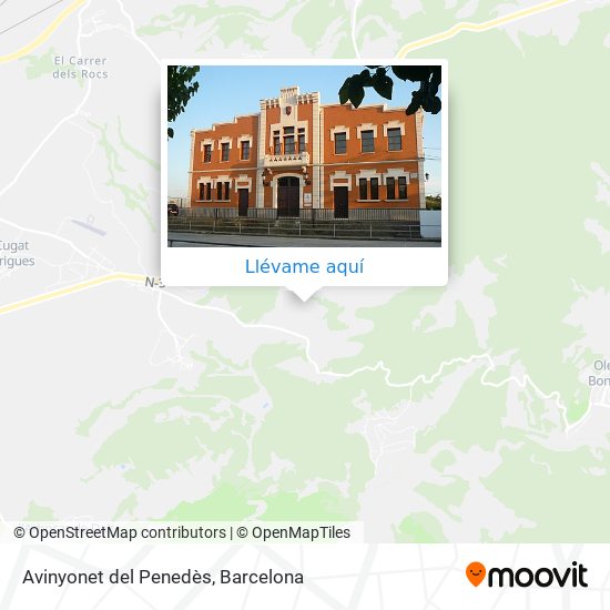 Mapa Avinyonet del Penedès