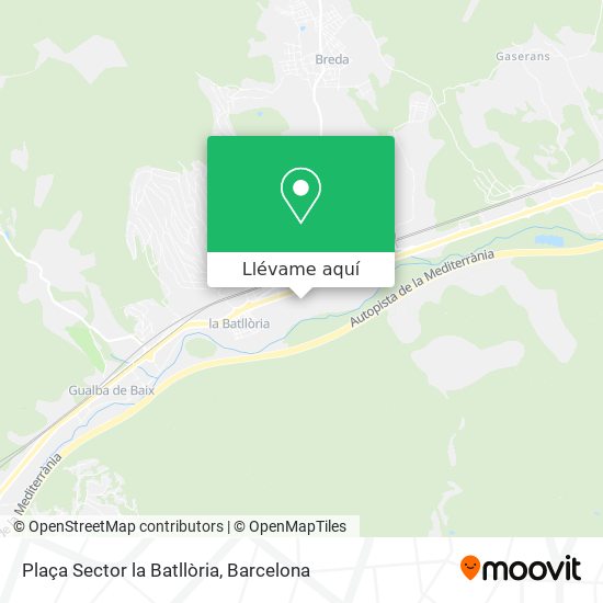 Mapa Plaça Sector la Batllòria