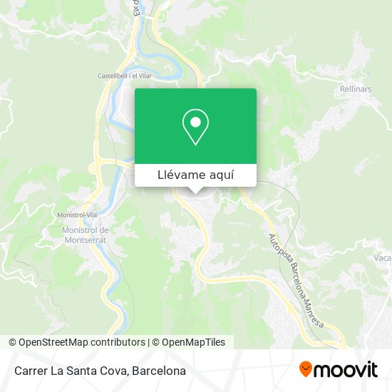 Mapa Carrer La Santa Cova