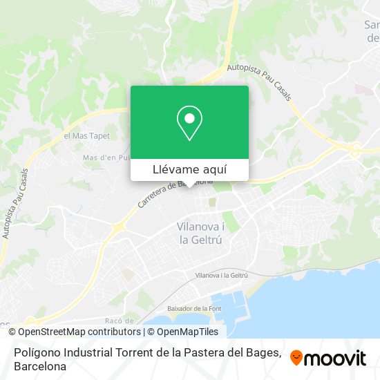 Mapa Polígono Industrial Torrent de la Pastera del Bages
