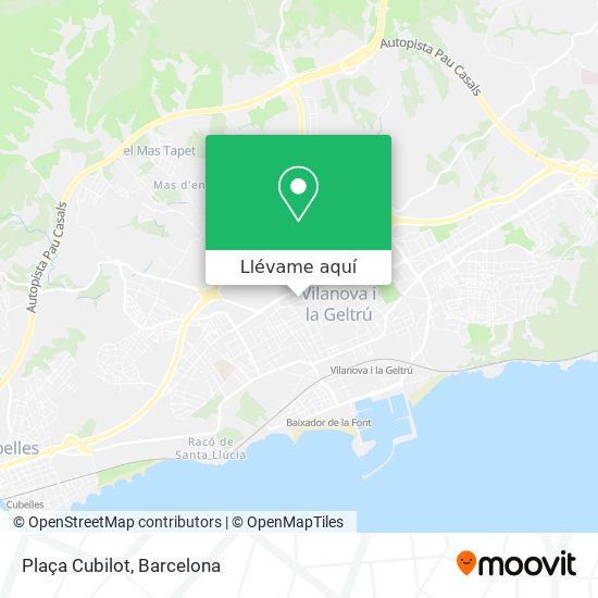 Mapa Plaça Cubilot