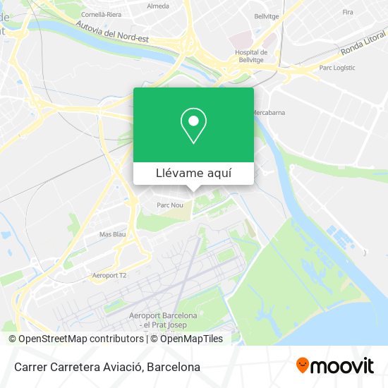 Mapa Carrer Carretera Aviació
