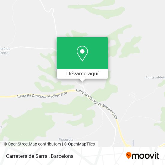 Mapa Carretera de Sarral