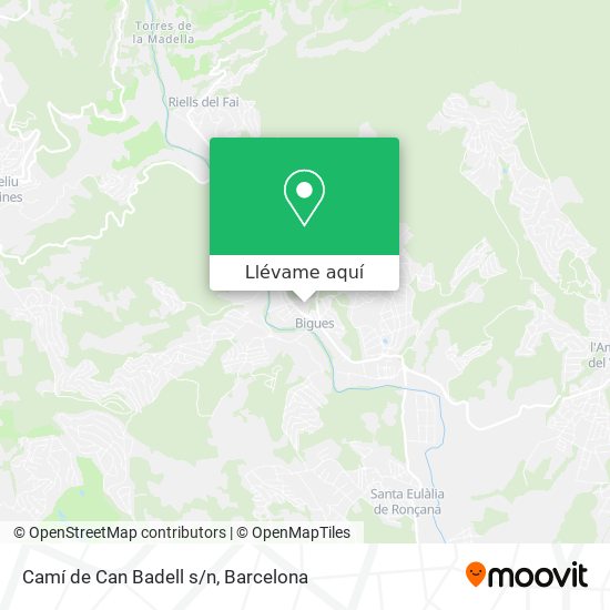 Mapa Camí de Can Badell s/n