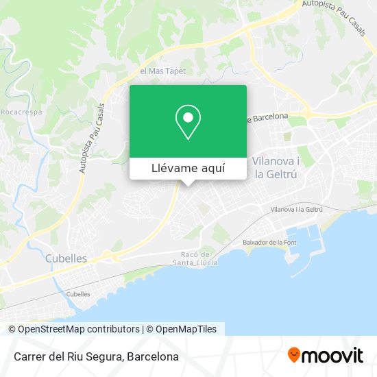 Mapa Carrer del Riu Segura