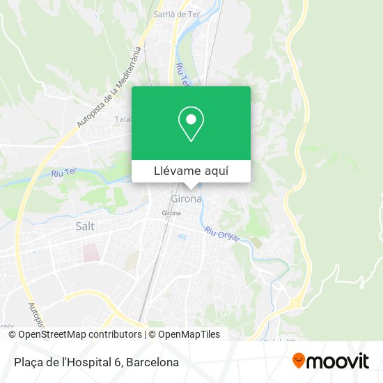 Mapa Plaça de l'Hospital 6
