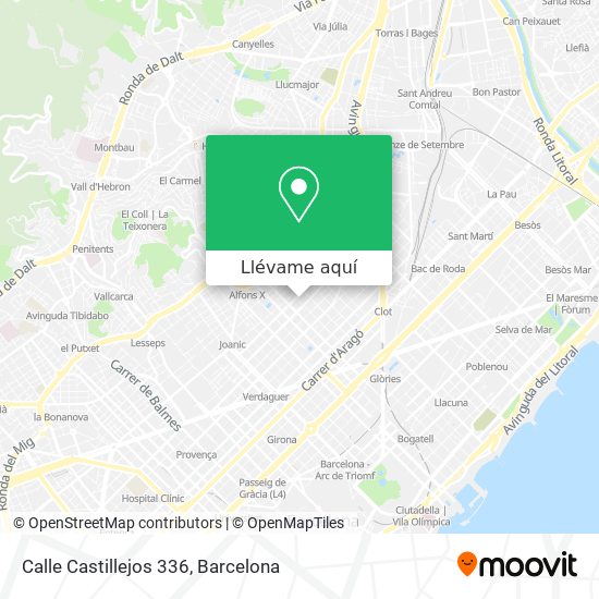 Mapa Calle Castillejos 336