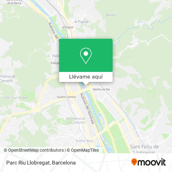 Mapa Parc Riu Llobregat