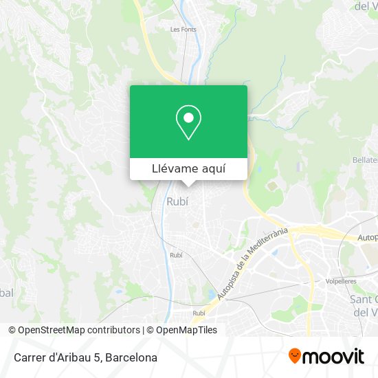 Mapa Carrer d'Aribau 5