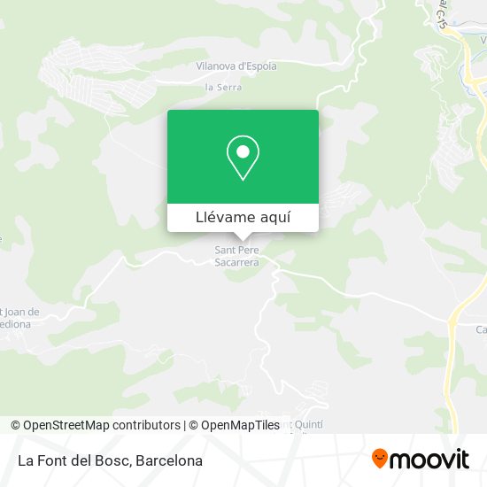 Mapa La Font del Bosc