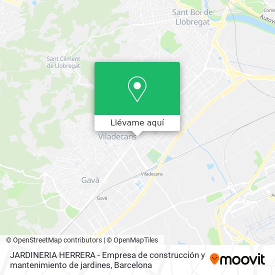 Mapa JARDINERIA HERRERA - Empresa de construcción y mantenimiento de jardines