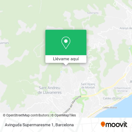 Mapa Avinguda Supermaresme 1