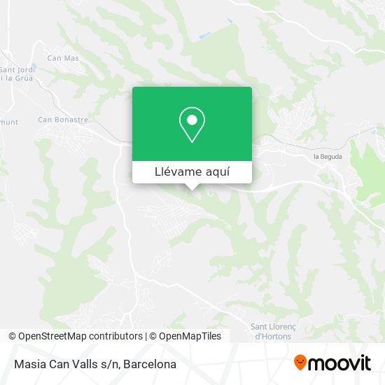 Mapa Masia Can Valls s/n