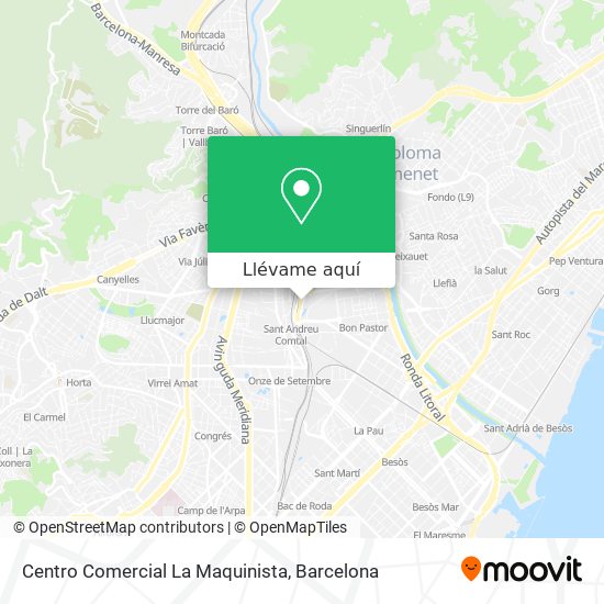 Mapa Centro Comercial La Maquinista