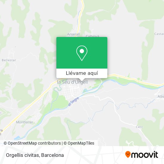 Mapa Orgellis civitas