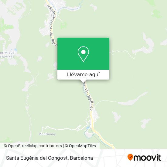 Mapa Santa Eugènia del Congost