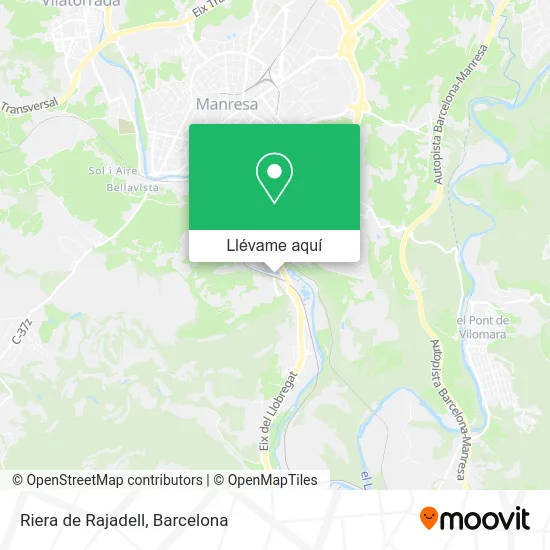 Mapa Riera de Rajadell
