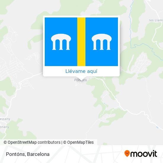 Mapa Pontóns