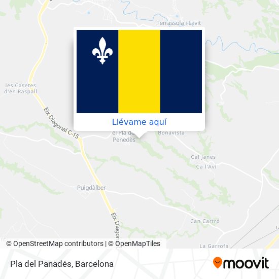 Mapa Pla del Panadés